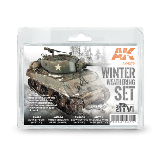 AK Interactive Winter Weathering Set weathering set for scale models