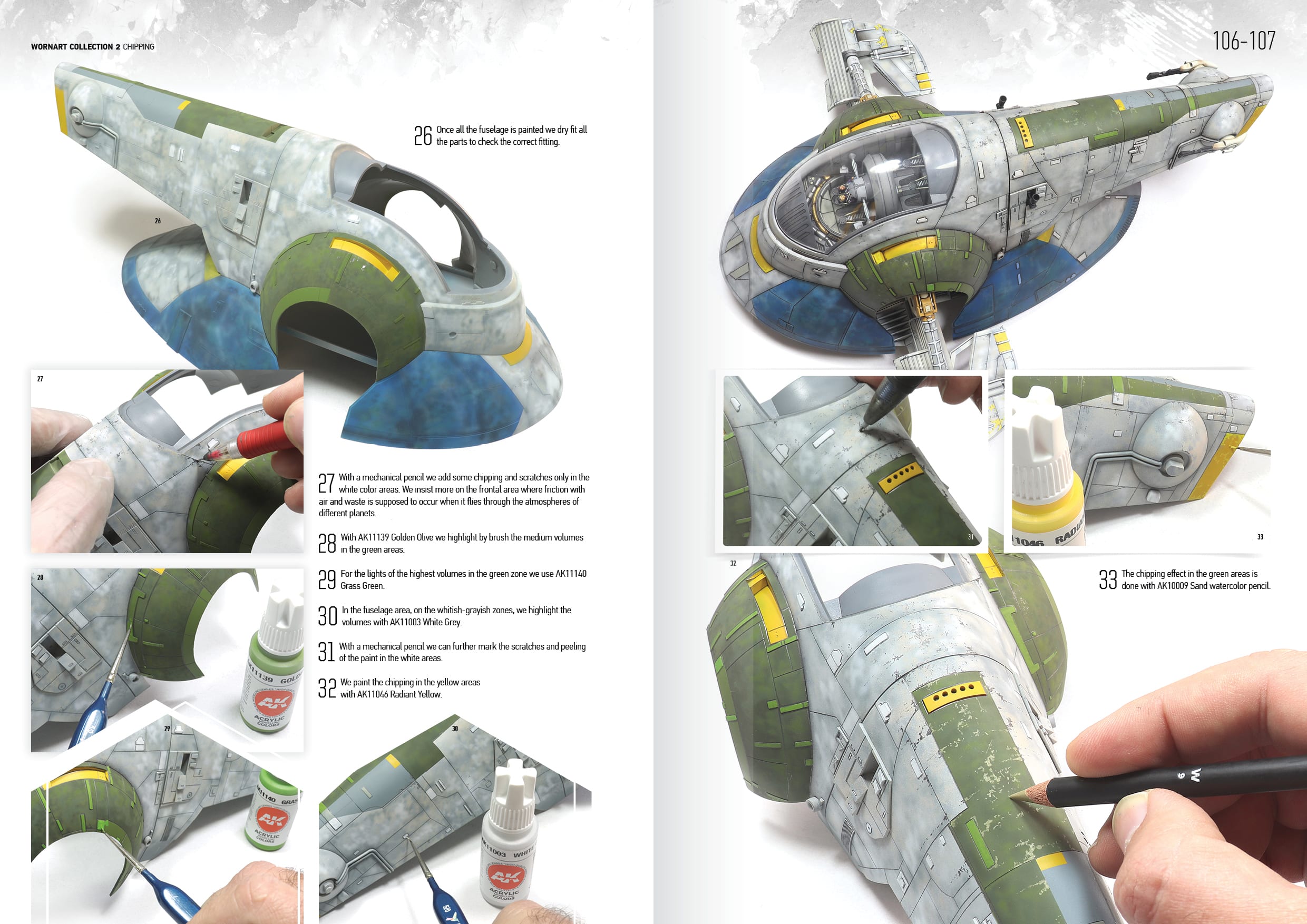 AK interactive Worn Art Collection #02 Chipping - Loaded Dice