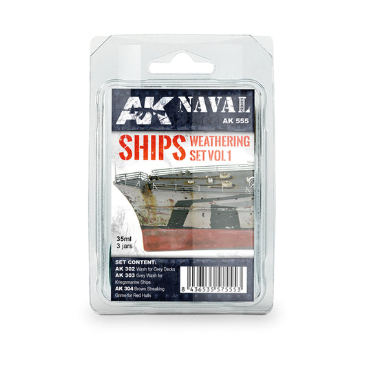 AK Interactive Ships Vol.1 Weathering Set weathering set for scale models