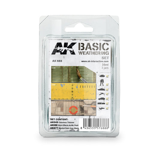 AK Interactive Basic Weathering Set weathering set for scale models