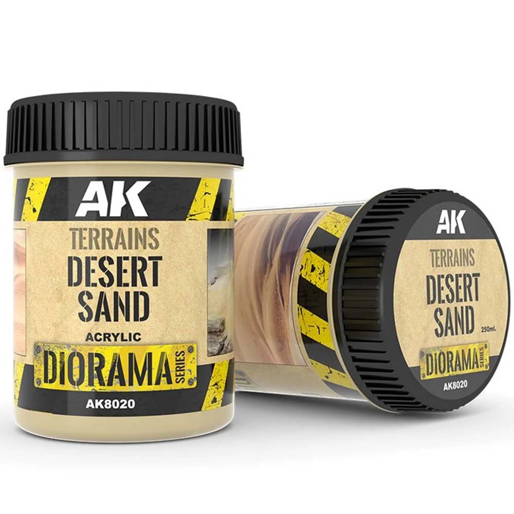AK Interactive Terrains Desert Sand 250ml AK8020 - Loaded Dice Barry Vale of Glamorgan CF64 3HD