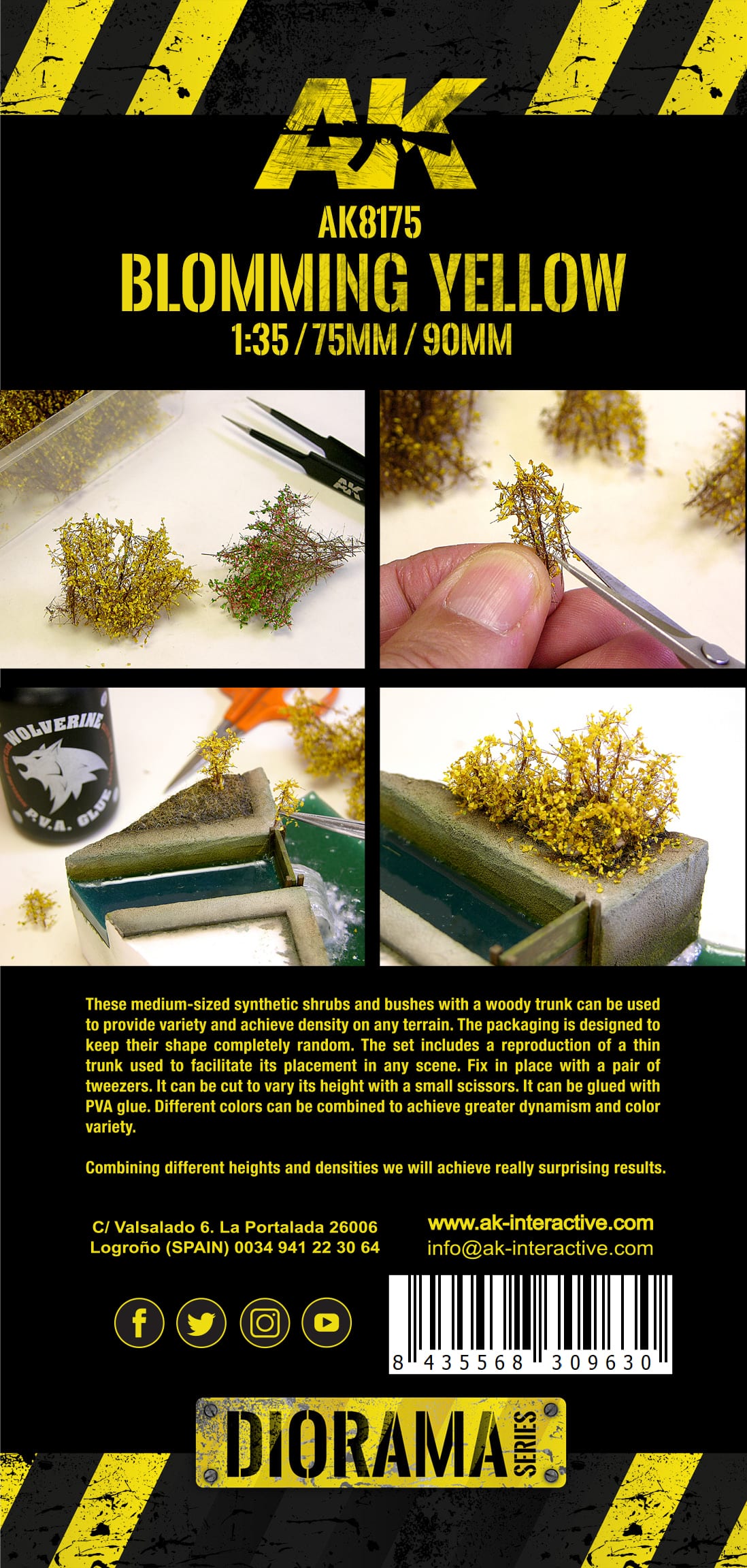 AK Interactive - Blomming Yellow Shrubberies AK8175 - Loaded Dice