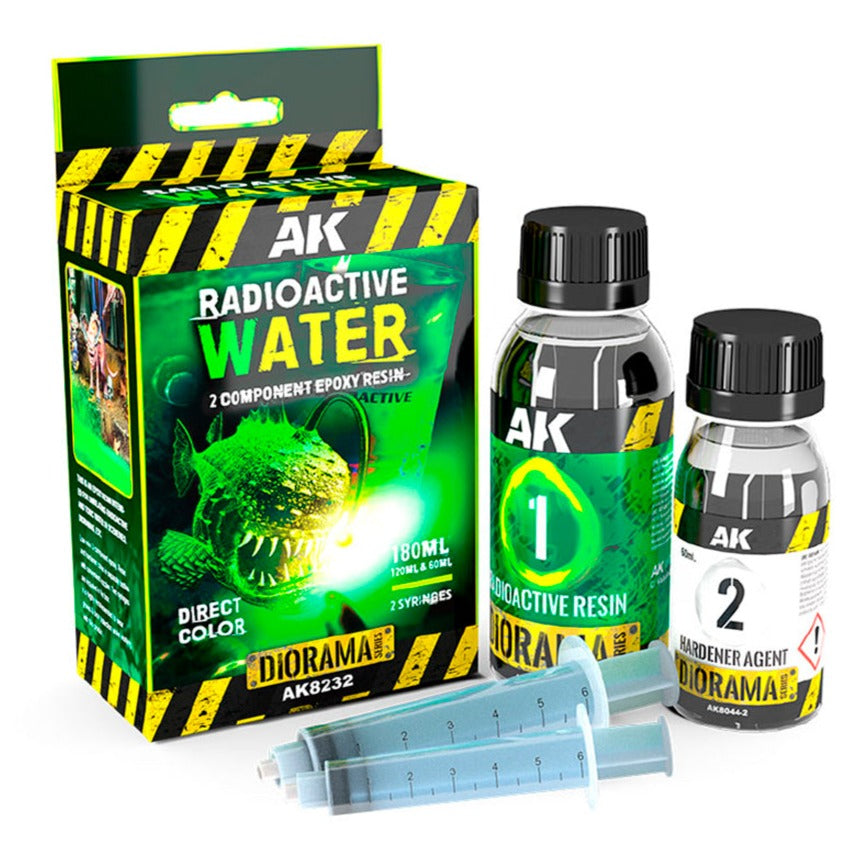 AK Interactive Radioactive Water (2 Component Epoxy Resin) AK8232 - Loaded Dice Barry Vale of Glamorgan CF64 3HD