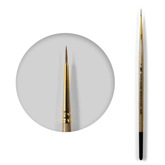 AK Interactive - Marta Kolinsky Short Brush Size 1 - Loaded Dice