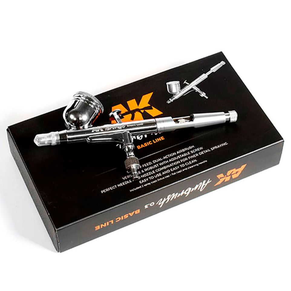 AK Interactive Dual Action Airbrush with 0.3mm Nozzle - Loaded Dice