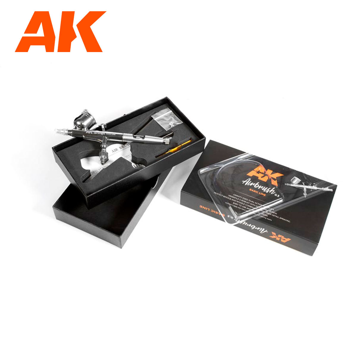 AK Interactive Dual Action Airbrush with 0.3mm Nozzle - Loaded Dice