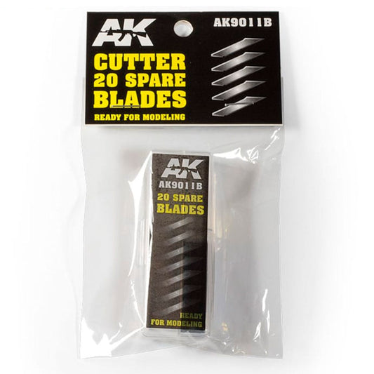 AK Interactive Cutter 20 Spare Blades AK9011B - Loaded Dice