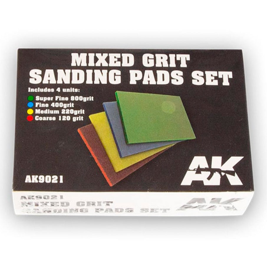 AK Interactive Mixed Grit Sanding Pad Set - Loaded Dice Barry Vale of Glamorgan CF64 3HD
