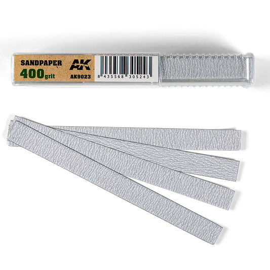AK Interactive Dry Sandpaper 400 Grit (Pack of 50) hobby tool
