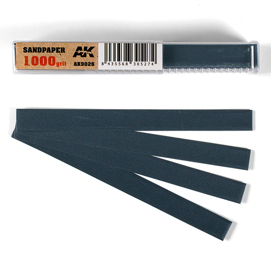 AK Interactive Wet Sandpaper 1000 Grit (Pack of 50) hobby tool