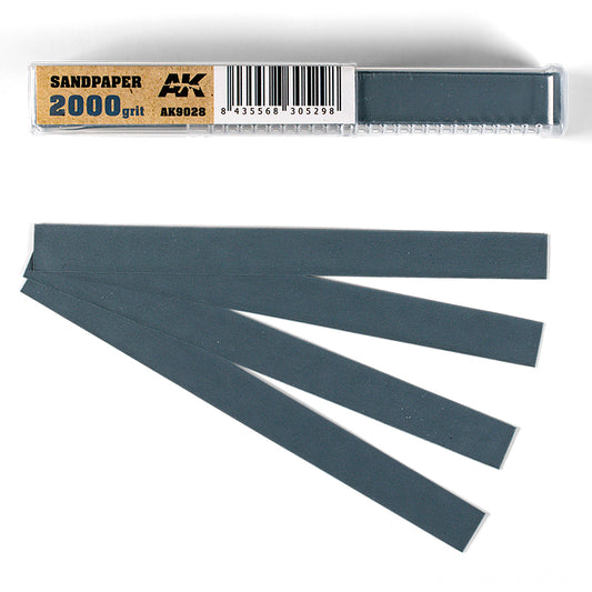 AK Interactive Wet Sandpaper 2000 Grit (Pack of 50) hobby tool