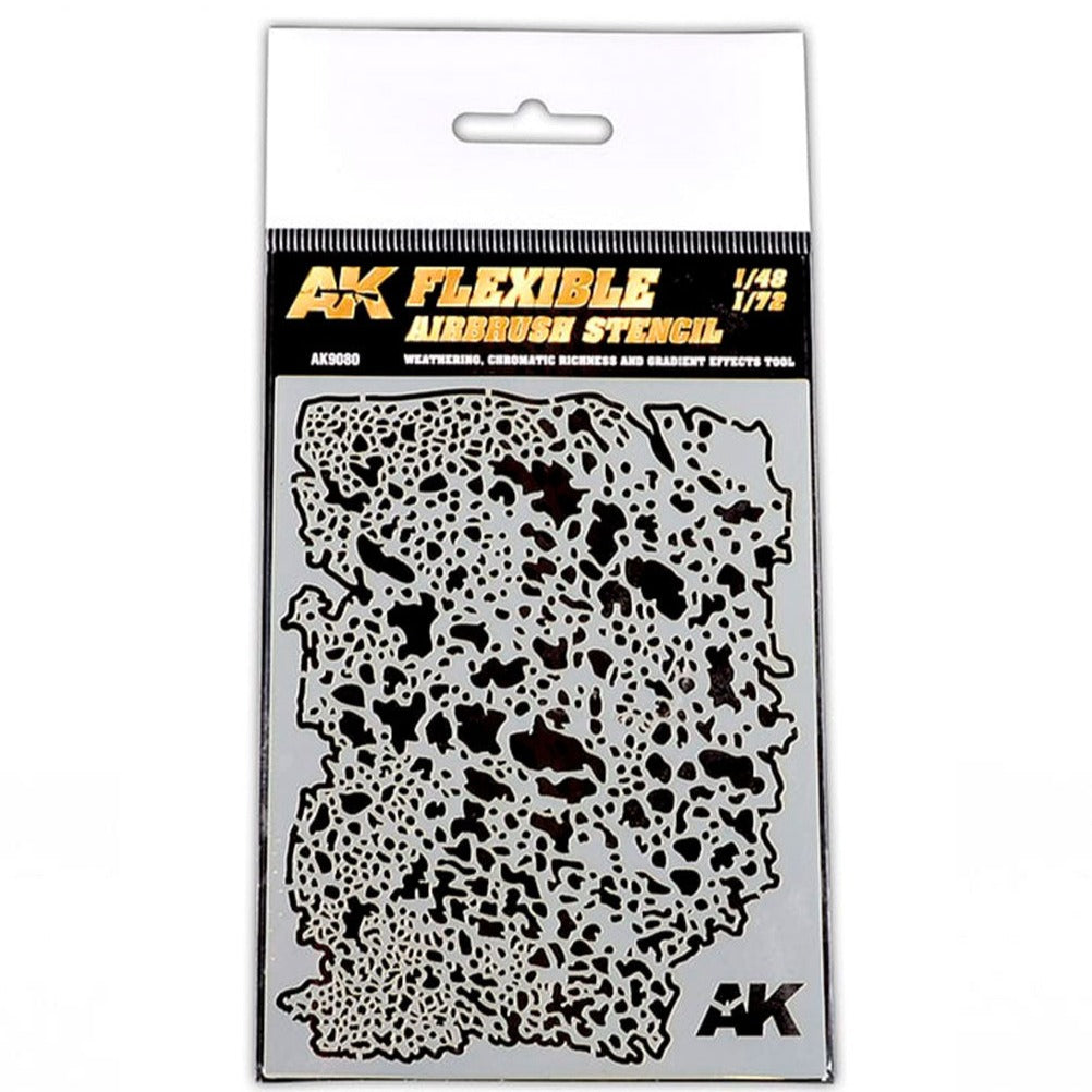 AK Interactive Flexible Airbrush Stencil 1/48, 1/72 - Loaded Dice