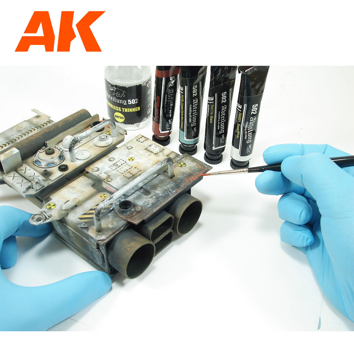 AK Interactive Flexible Airbrush Stencil 1/48, 1/72 - Loaded Dice