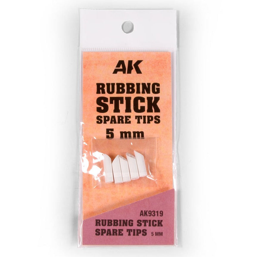 AK Interactive Rubbing Stick Spare Tips 5mm AK9319 - Loaded Dice Barry Vale of Glamorgan CF64 3HD