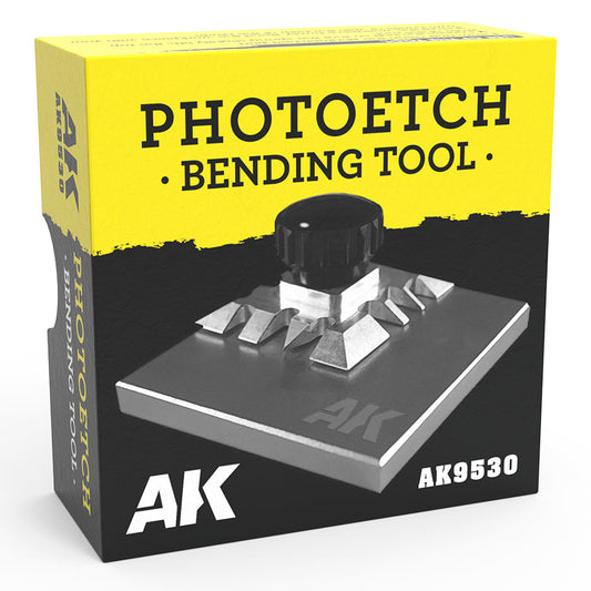AK Interactive Photo-Etched Bending Tool 83.2x83.2mm hobby tool