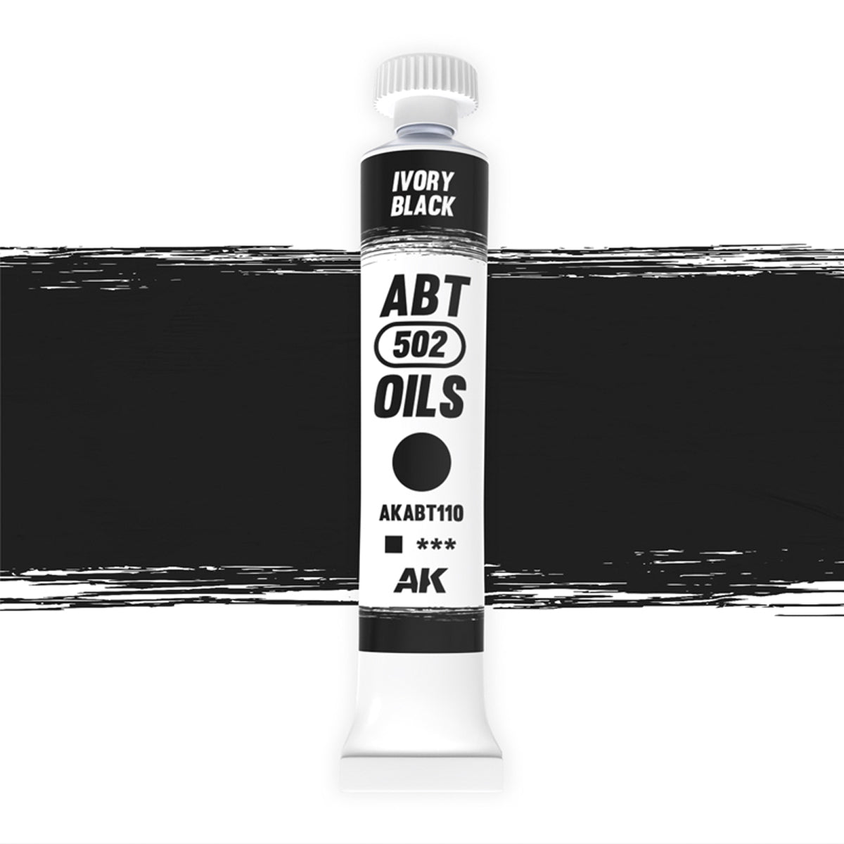 Abteilung 502 Oil Paint - Ivory Black - Loaded Dice
