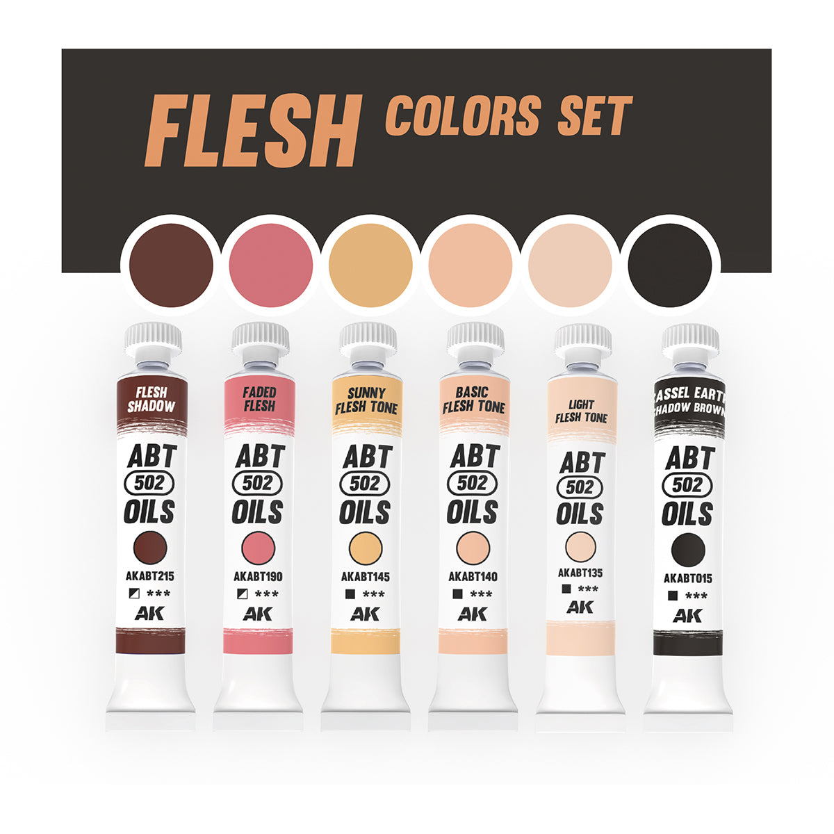 Abteilung 502 Oil Paints - Flesh Colors Set - Loaded Dice