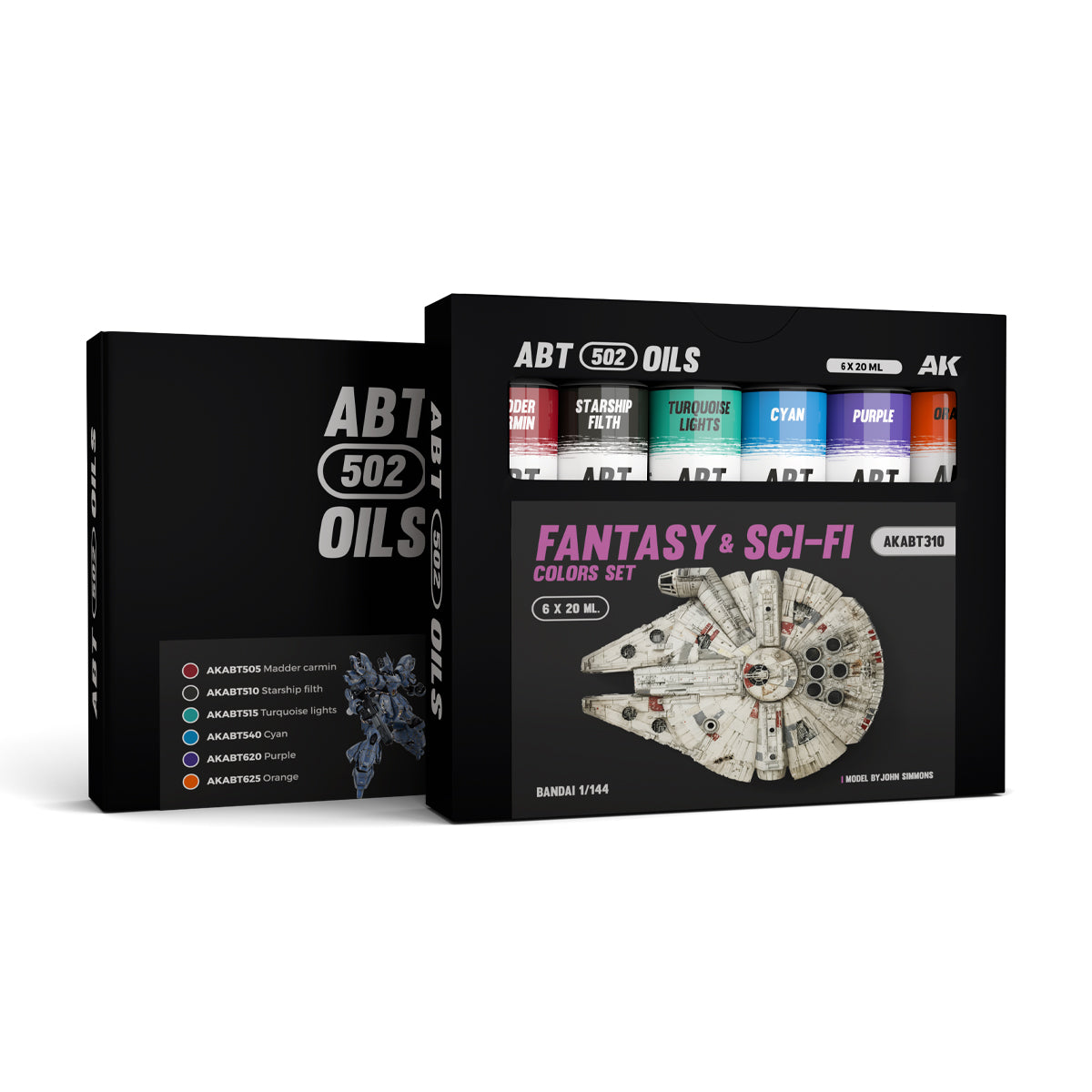 Abteilung 502 Oil Paints - Fantasy & Sci-Fi Colors Set - Loaded Dice