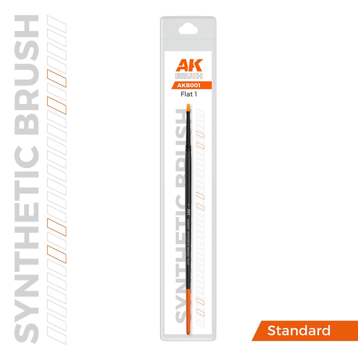 AK Interactive SYNTHETIC BRUSH - FLAT 1 - Loaded Dice