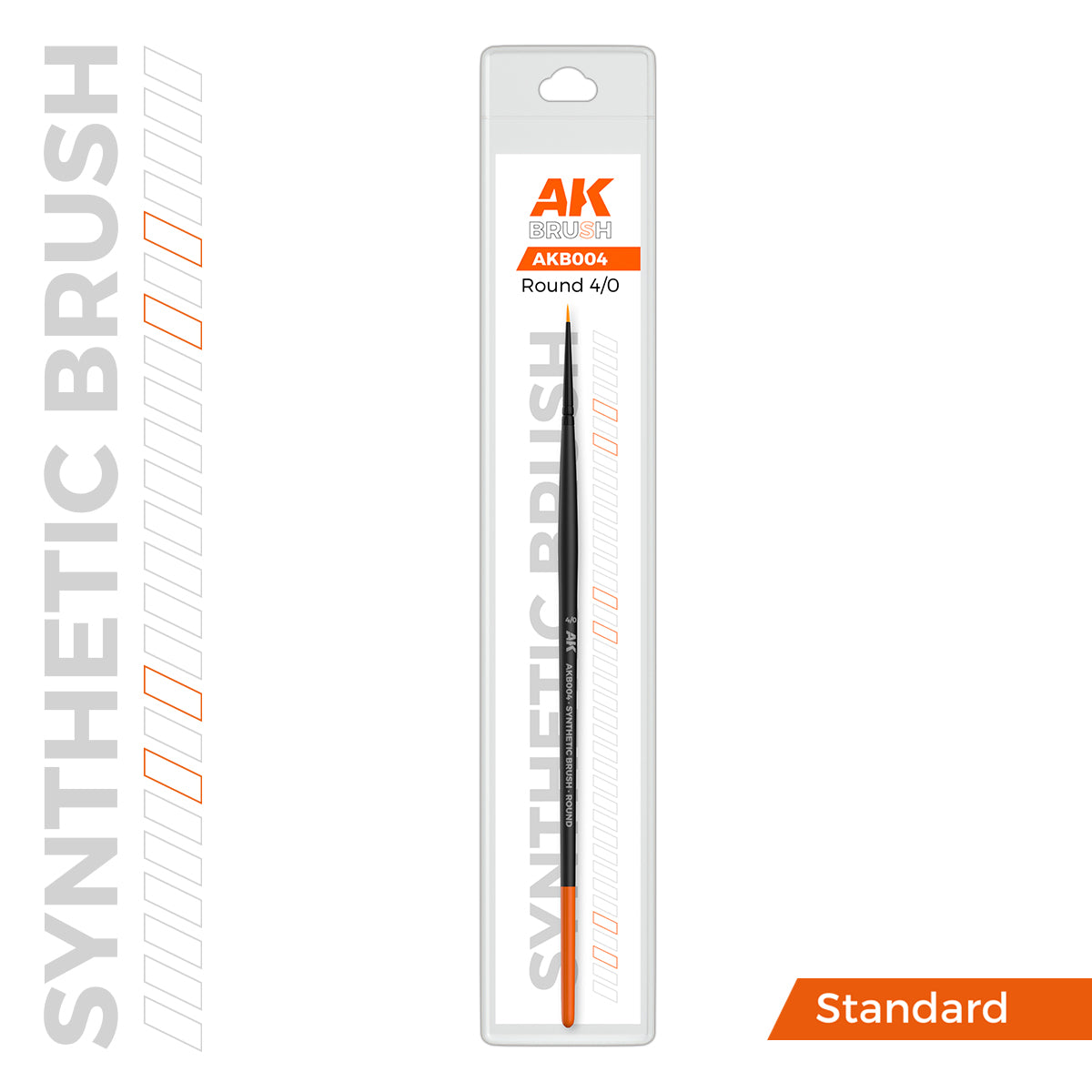AK Interactive SYNTHETIC BRUSH - ROUND 4/0 - Loaded Dice