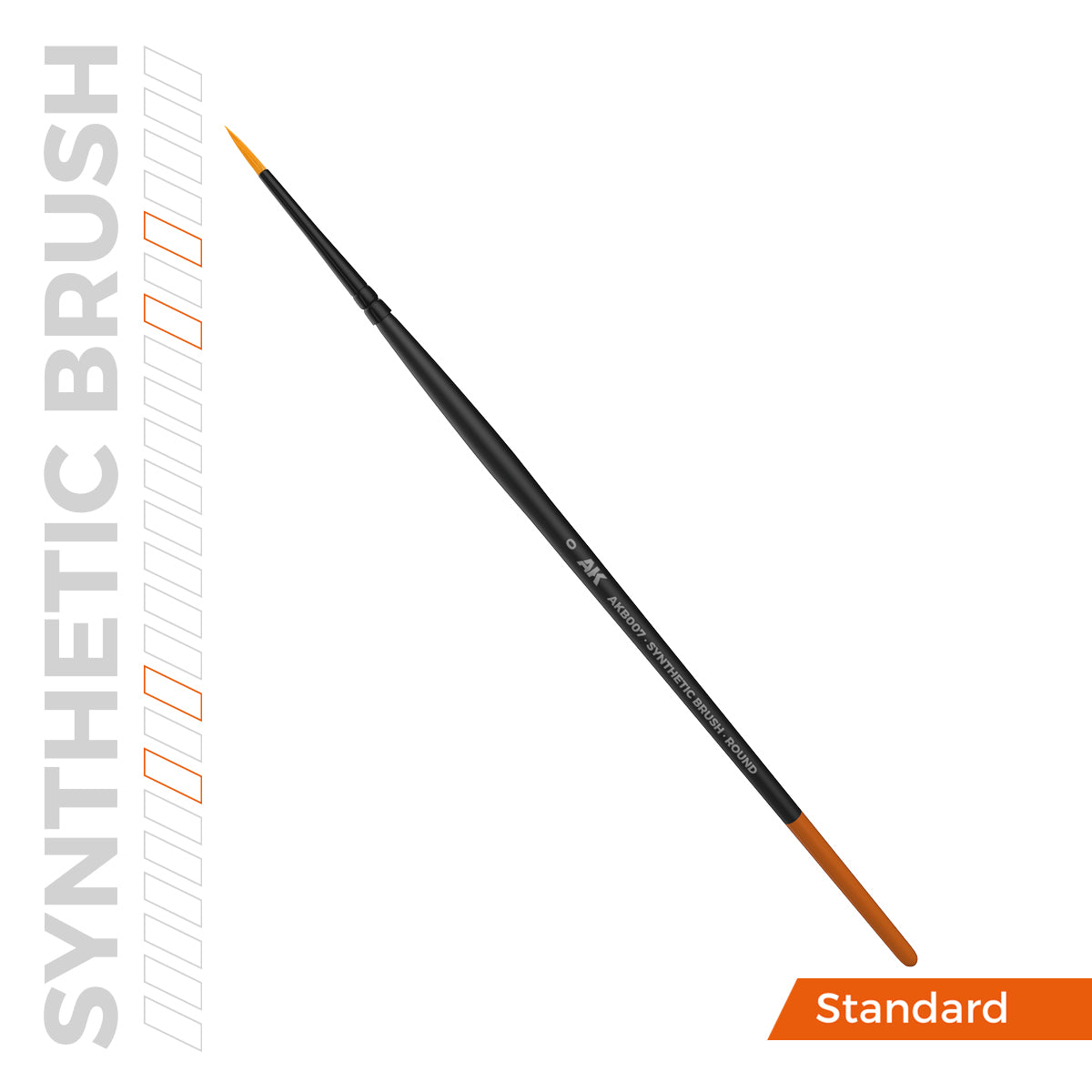 AK Interactive SYNTHETIC BRUSH - ROUND 0 - Loaded Dice