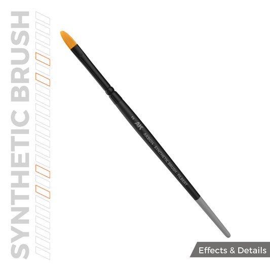AK Interactive SYNTHETIC BRUSH - FILBERT 2 - Loaded Dice