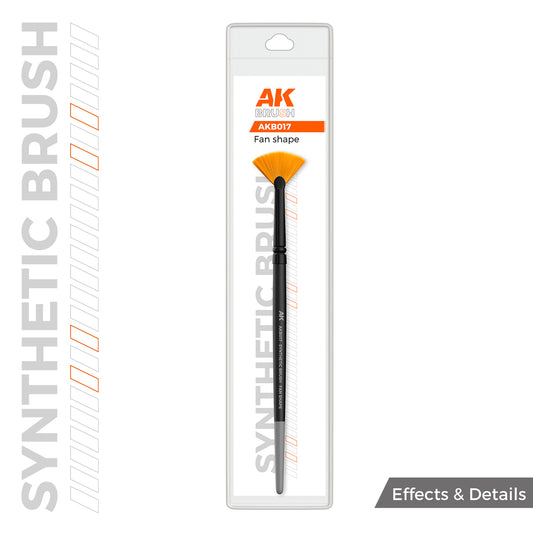 AK Interactive SYNTHETIC BRUSH - FAN SHAPE - Loaded Dice