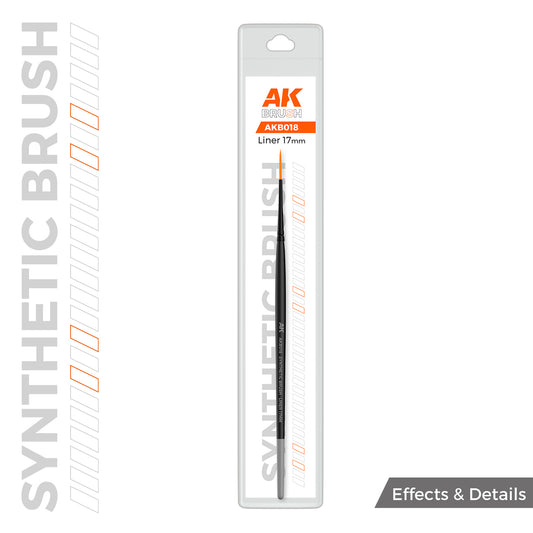 AK Interactive SYNTHETIC BRUSH - LINER 17mm - Loaded Dice