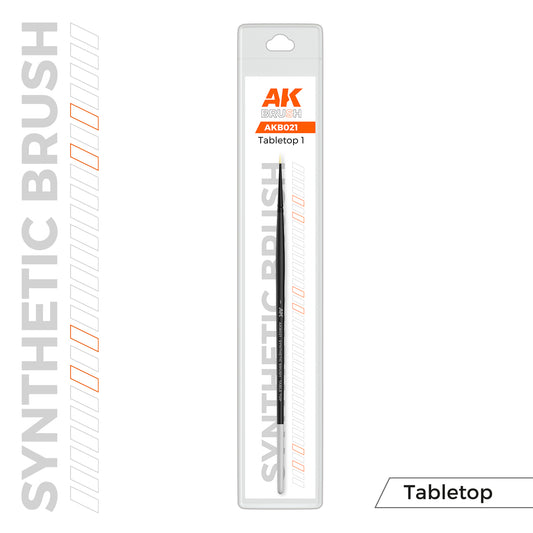 AK Interactive SYNTHETIC TABLETOP BRUSH - 1 - Loaded Dice