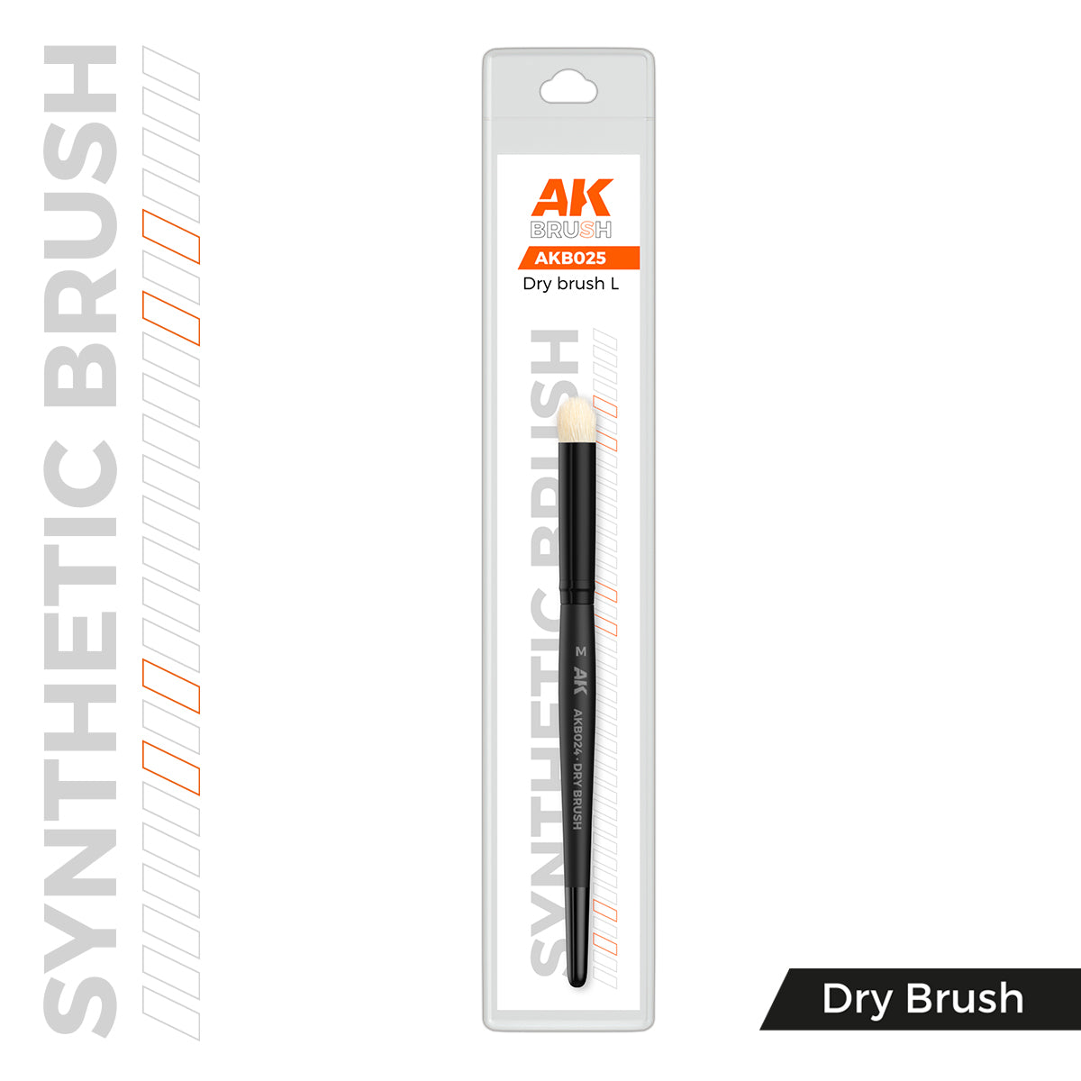 AK Interactive SYNTHETIC DRY BRUSH - L - Loaded Dice