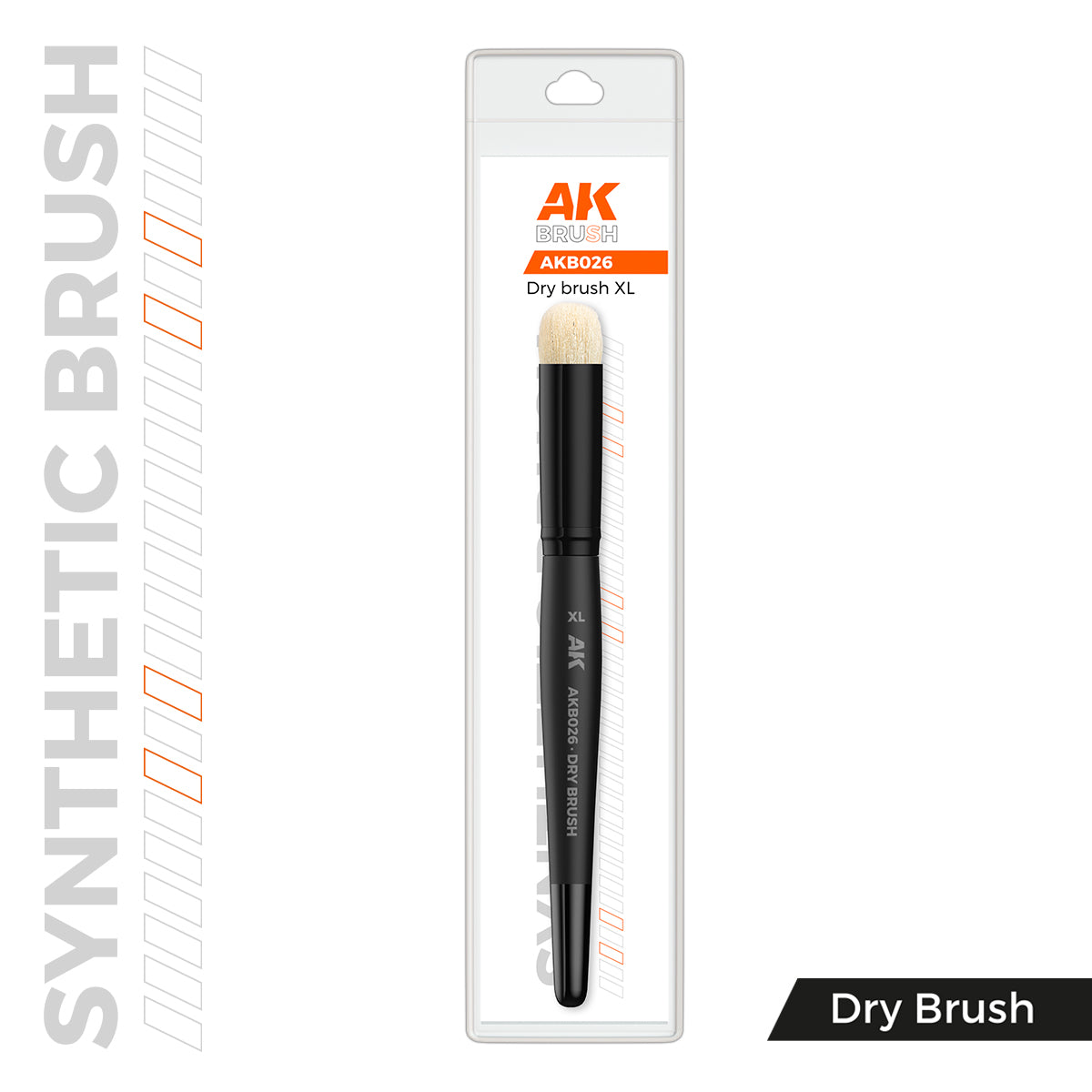 AK Interactive SYNTHETIC DRY BRUSH - XL - Loaded Dice