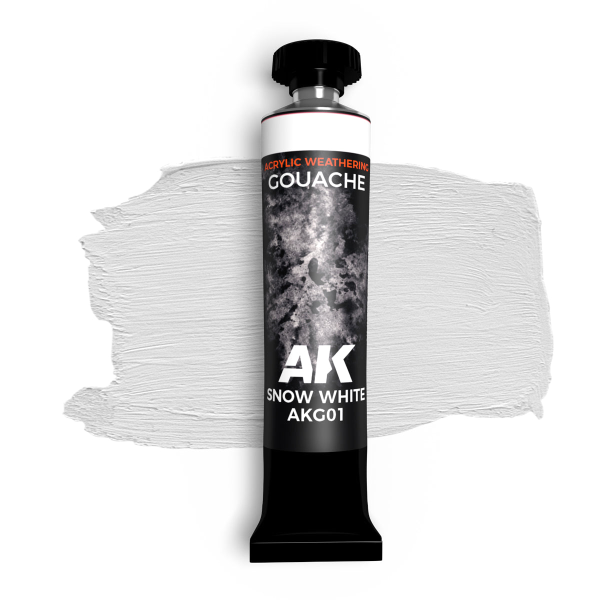 AK Interactive Gouaches Snow White 20ml. (AKG01) - Loaded Dice