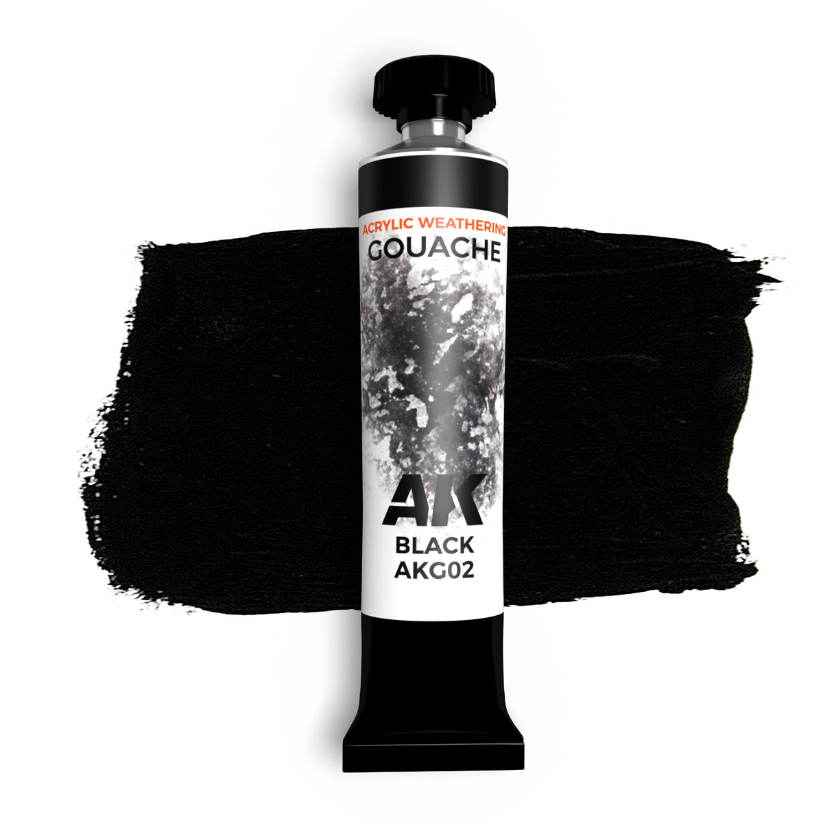AK Interactive Gouaches Black 20ml. (AKG02) - Loaded Dice