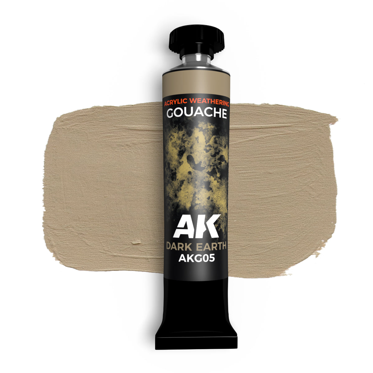 AK Interactive Gouaches Dark Earth 20ml. (AKG05) - Loaded Dice