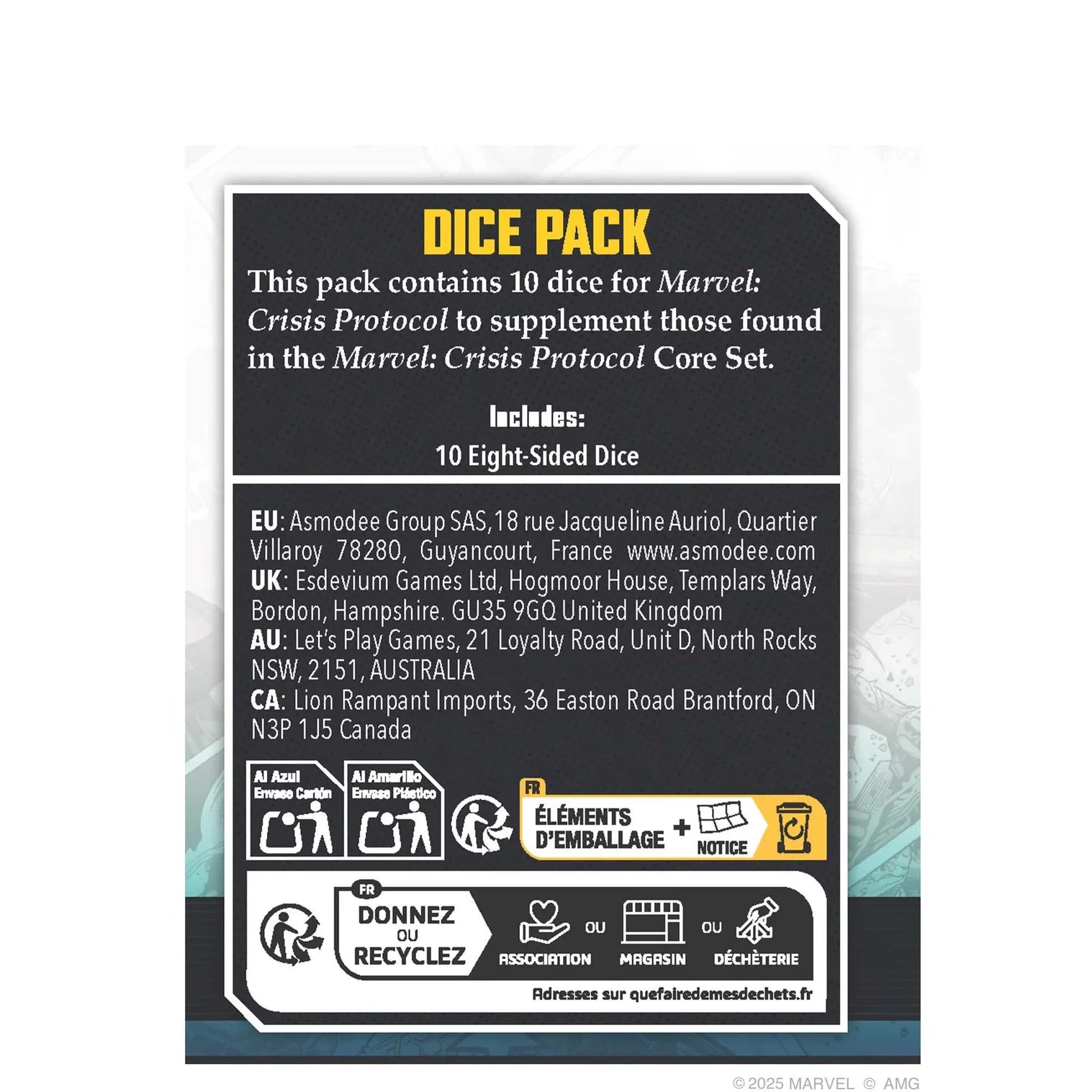 Marvel Crisis Protocol: Dice Pack - Loaded Dice