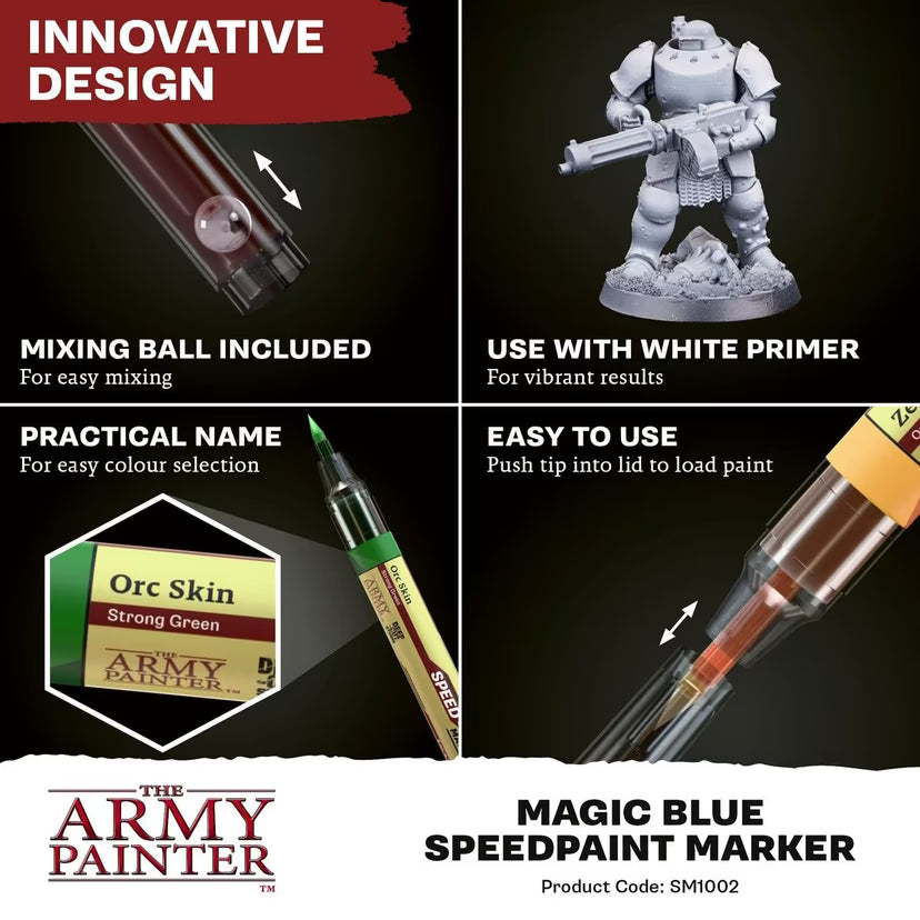 Army Painter Speedpaint Marker: Magic Blue - Loaded Dice