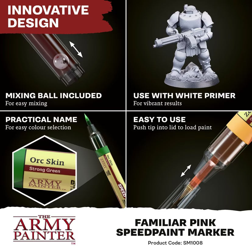 Army Painter Speedpaint Marker: Familiar Pink - Loaded Dice