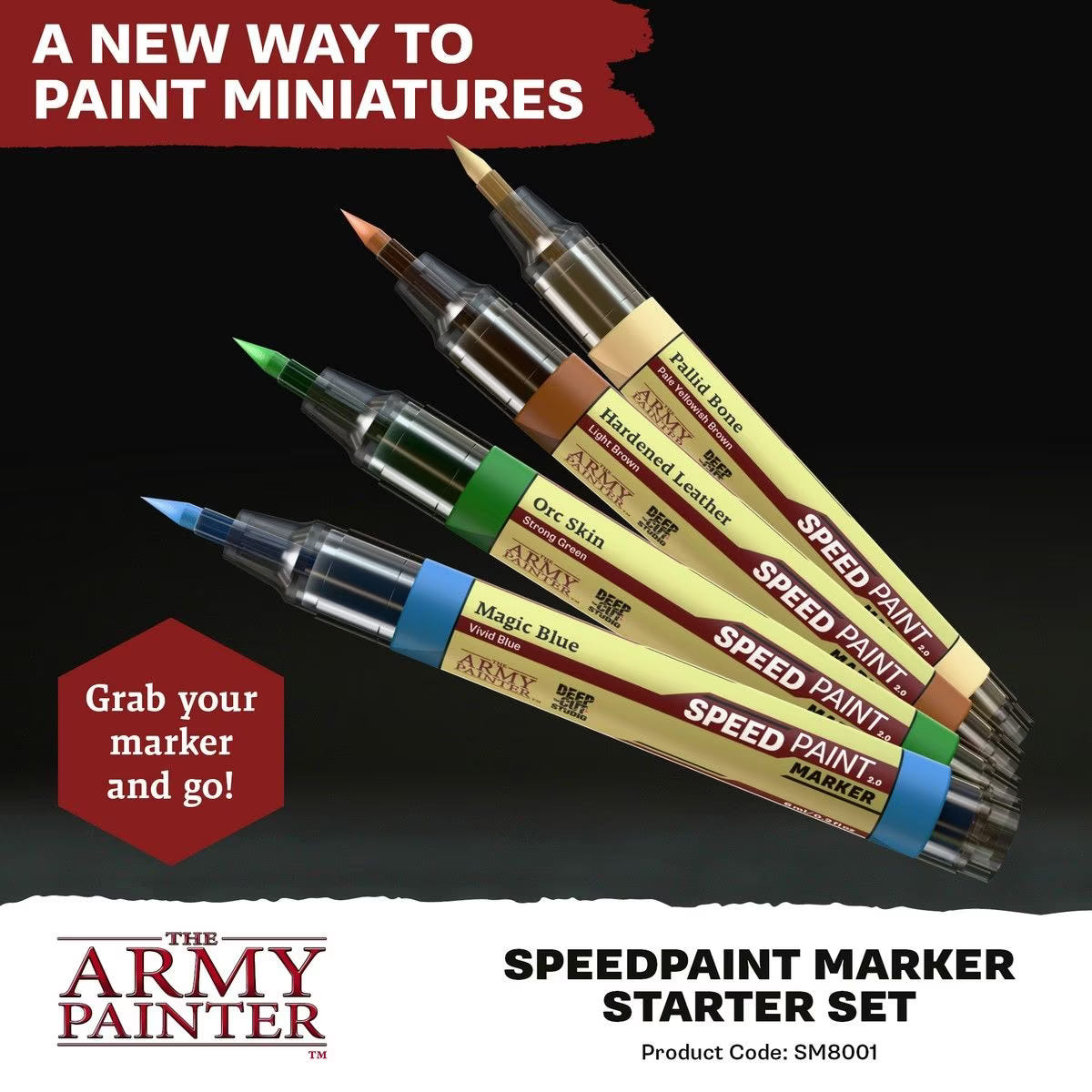 Army Painter Speedpaint Marker: Starter Set - Loaded Dice