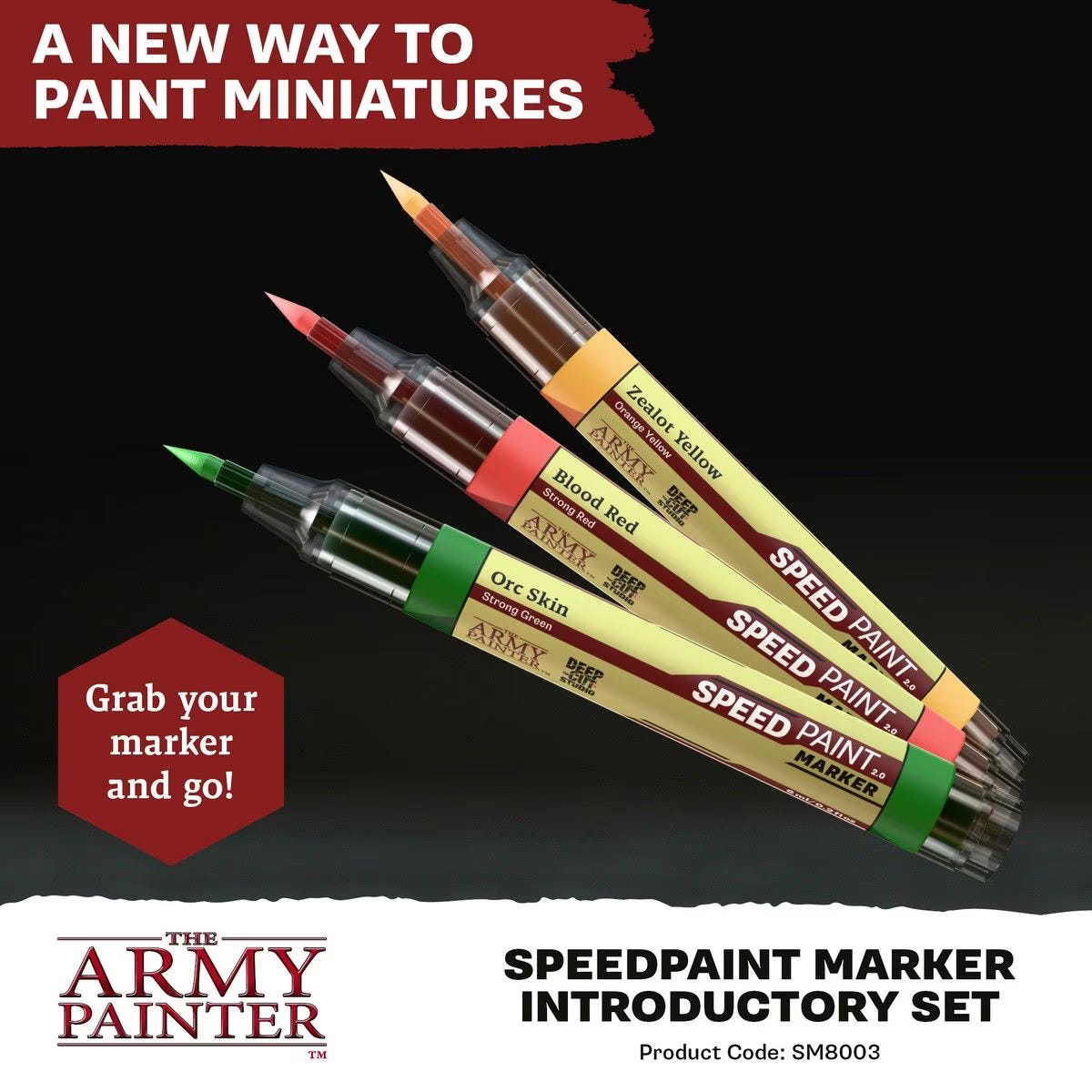 Army Painter Speedpaint Marker: Introductory Set - Loaded Dice