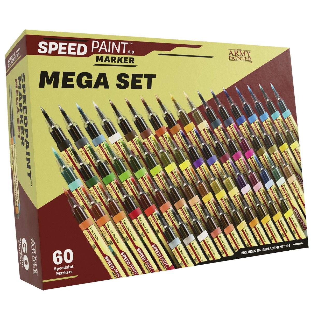 Army Painter Speedpaint Marker Mega Set box with 60 markers