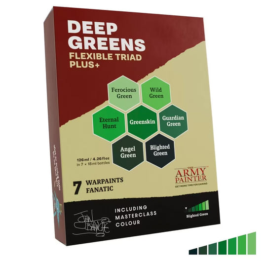 Army Painter Flexible Triad PLUS+: Deep Greens Paint Set