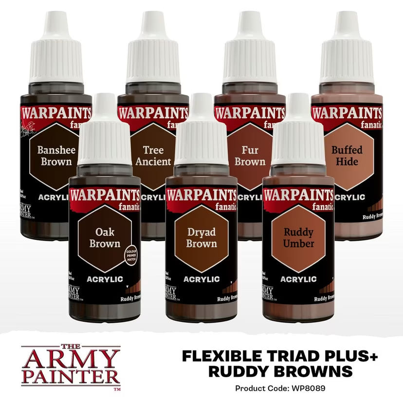 Flexible Triad PLUS+: Ruddy Browns Paint Set - Loaded Dice
