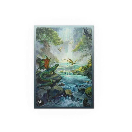 Dragon Shield Magic: The Gathering Matte Dual Art Sleeves: Landfall Series - Misty Rainforest (100ct.) - Loaded Dice