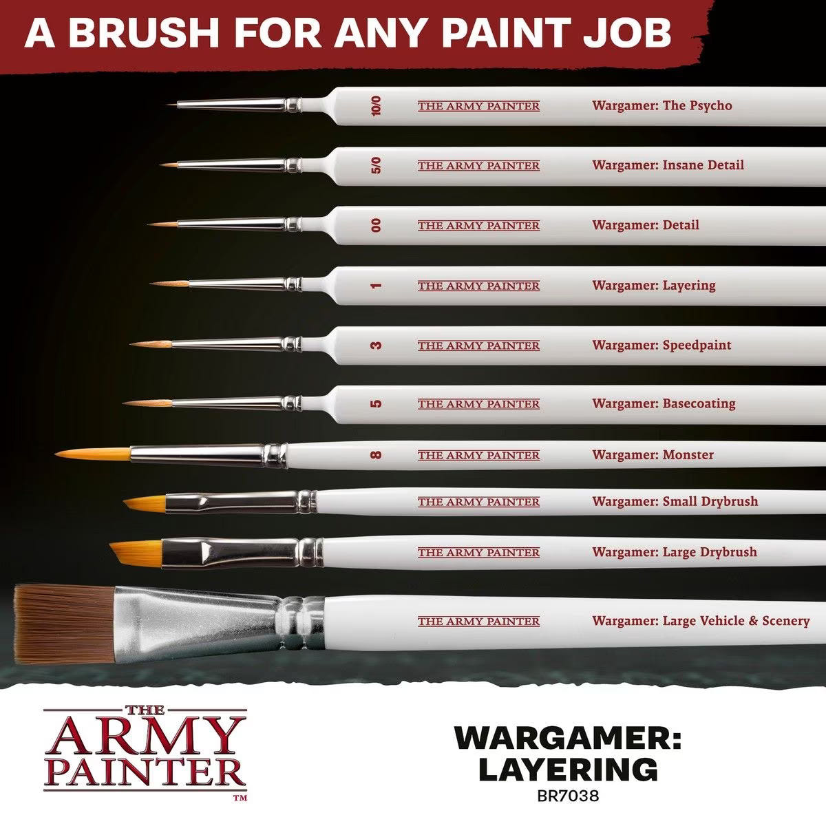 Army Painter Wargamer: Layering Brush - Loaded Dice