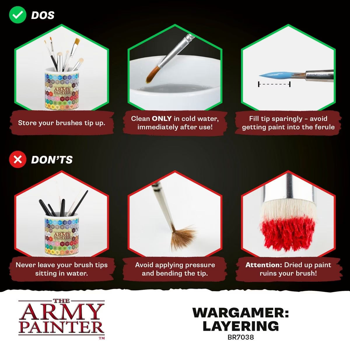 Army Painter Wargamer: Layering Brush - Loaded Dice