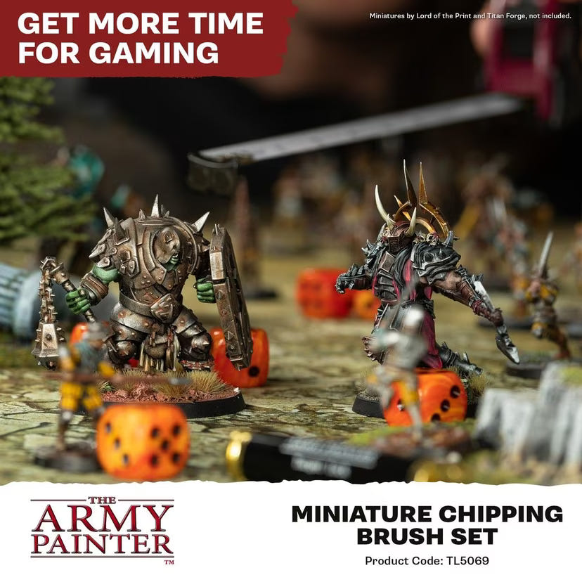 Miniature Chipping Brush Set - Loaded Dice