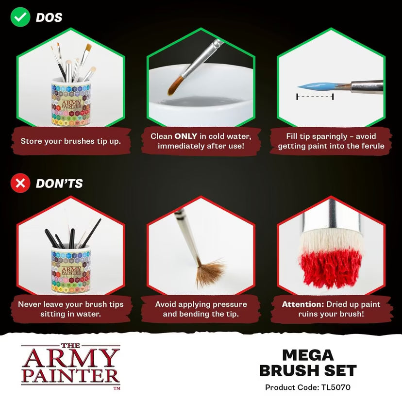 Army Painter Mega Brush Set - Loaded Dice