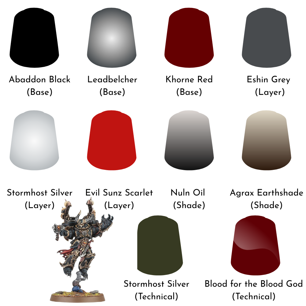 Chaos Space Marines: Starter Paint Bundle - Loaded Dice