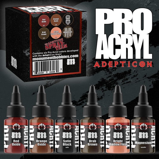 Pro Acryl Signature - Adepticon Spray Team Signature Set - 6 Colors - Loaded Dice