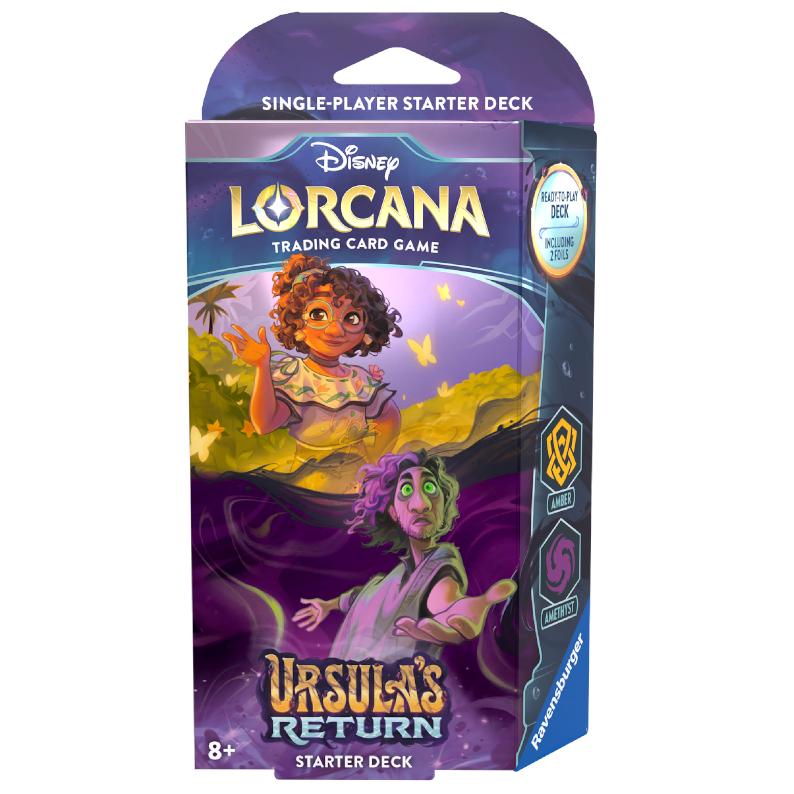 Disney Lorcana Trading Card Game Set 4 - Ursula's Return - Starter Deck - Loaded Dice